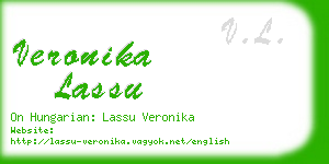 veronika lassu business card